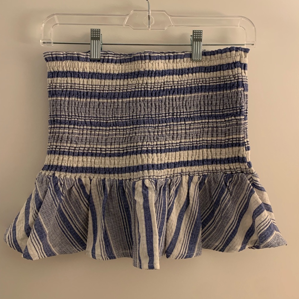 Striped Strapless Shirt